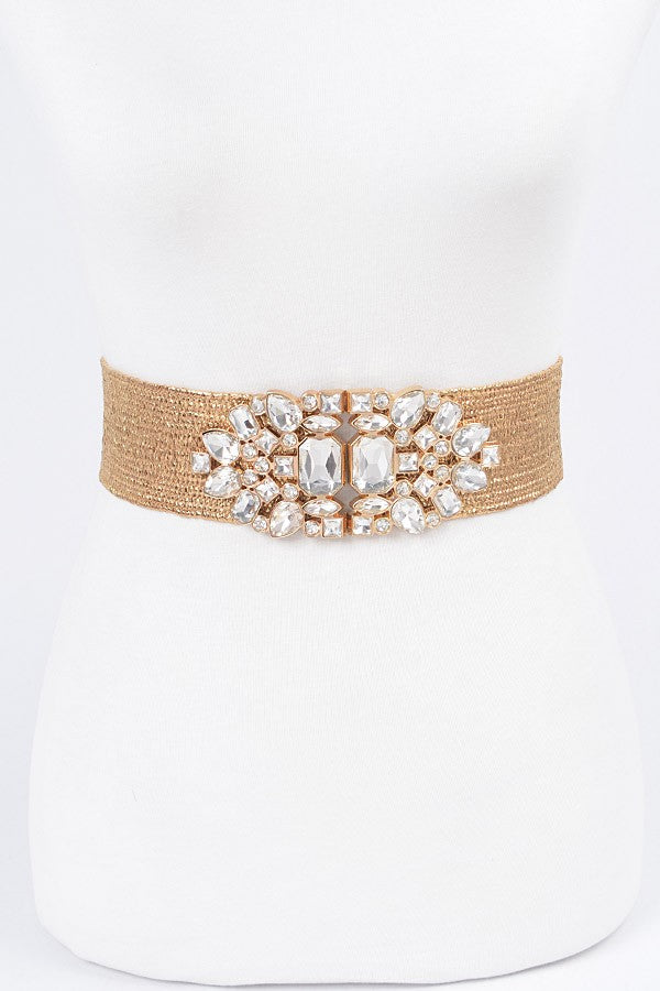 Crystal Straw Elastic Belt