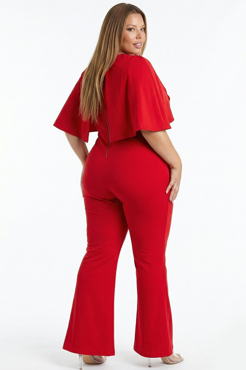Cape Shoulder Jumpsuit