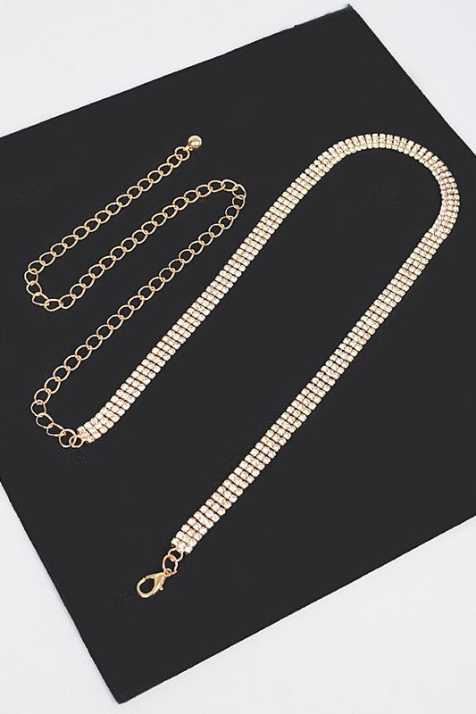 Rhinestones Chain Belts