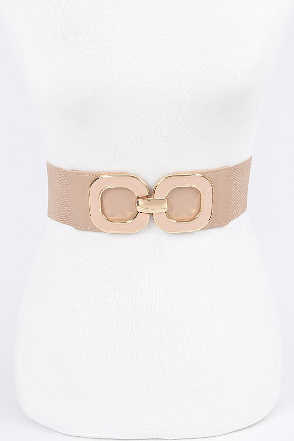 Multi Metal Buckle Elastic Belt