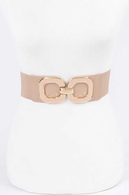 Multi Metal Buckle Elastic Belt