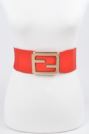 Gold Square Buckle Belt