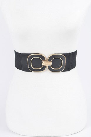 Multi Metal Buckle Elastic Belt