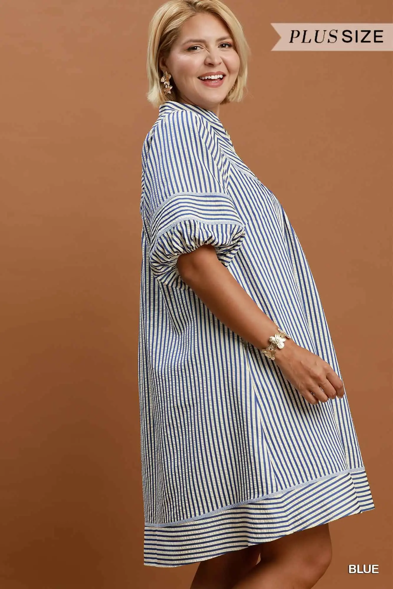 Blu Striped Dress