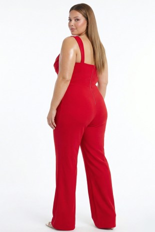 Elegant Satin Wrap Jumpsuit