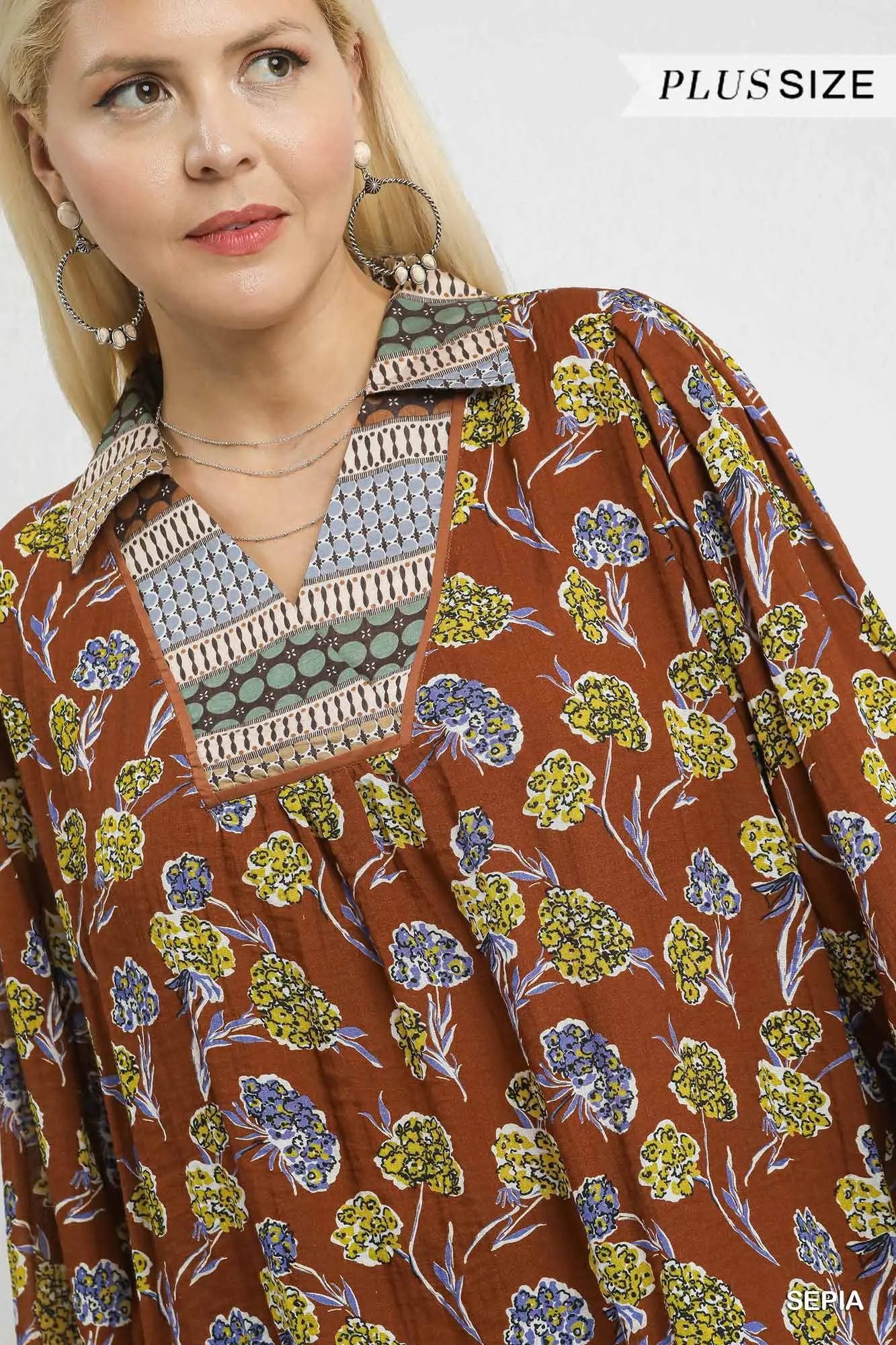 Mosaic Detail Blouse
