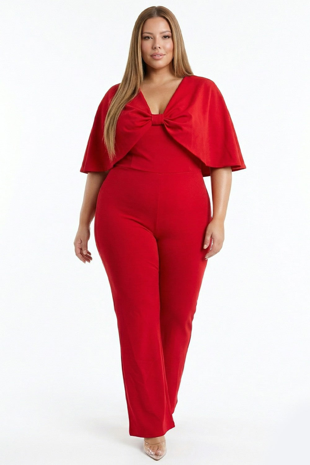 Cape Shoulder Jumpsuit