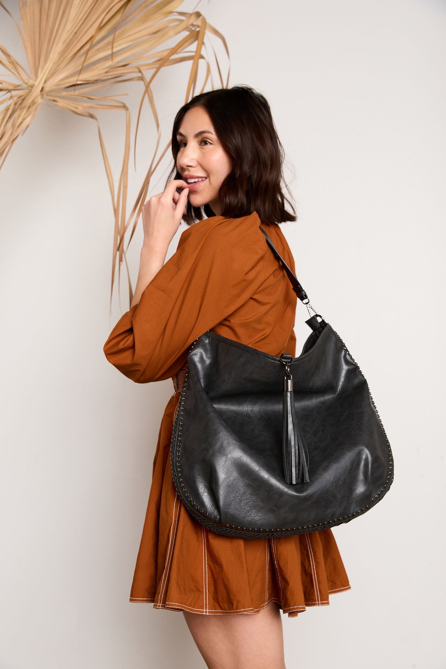 Demi Distressed Slouchy Hobo