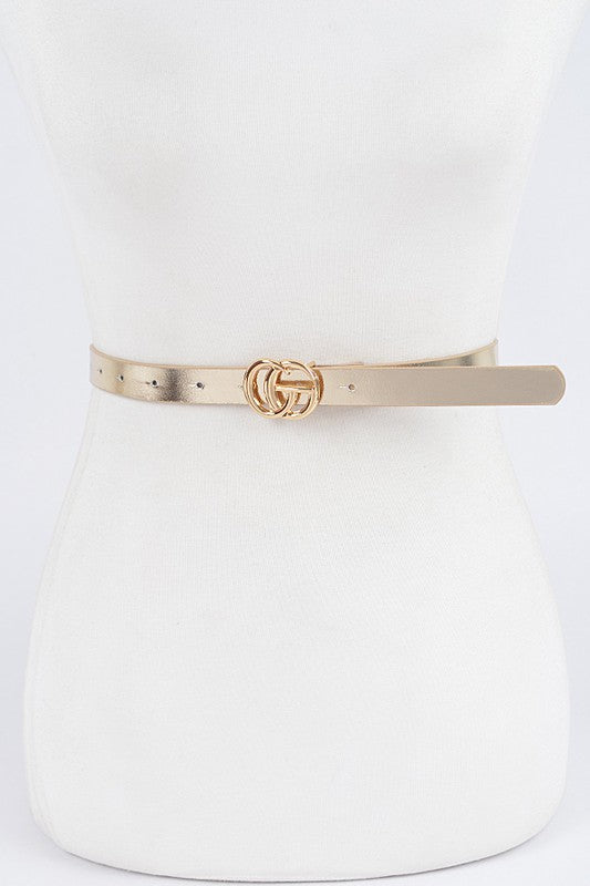 Thin Metal Buckle Belt