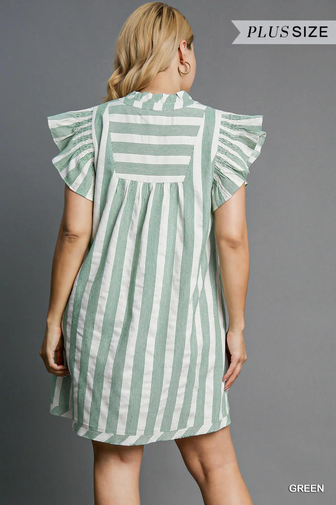 Green Striped Dress