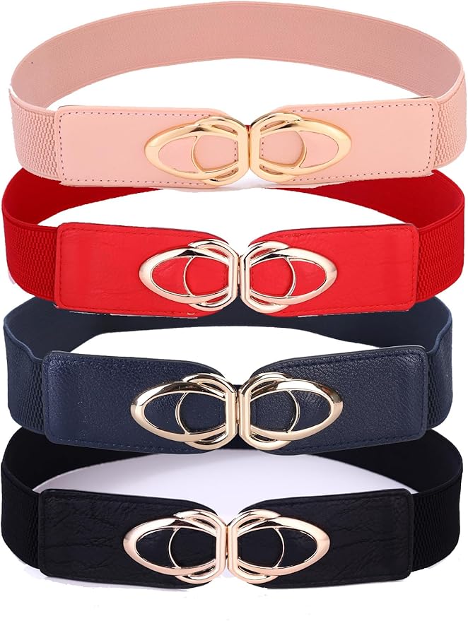 Golden Buckle Elastic Belt