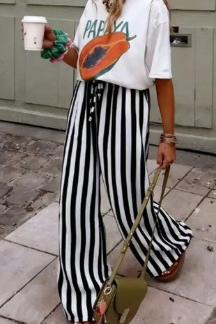 Striped Casual Pants