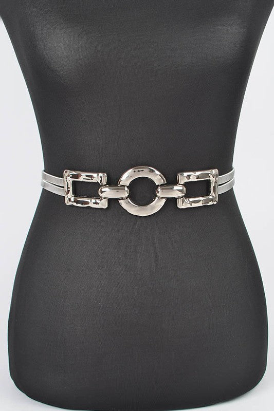 Golden Circle Hammered Belt