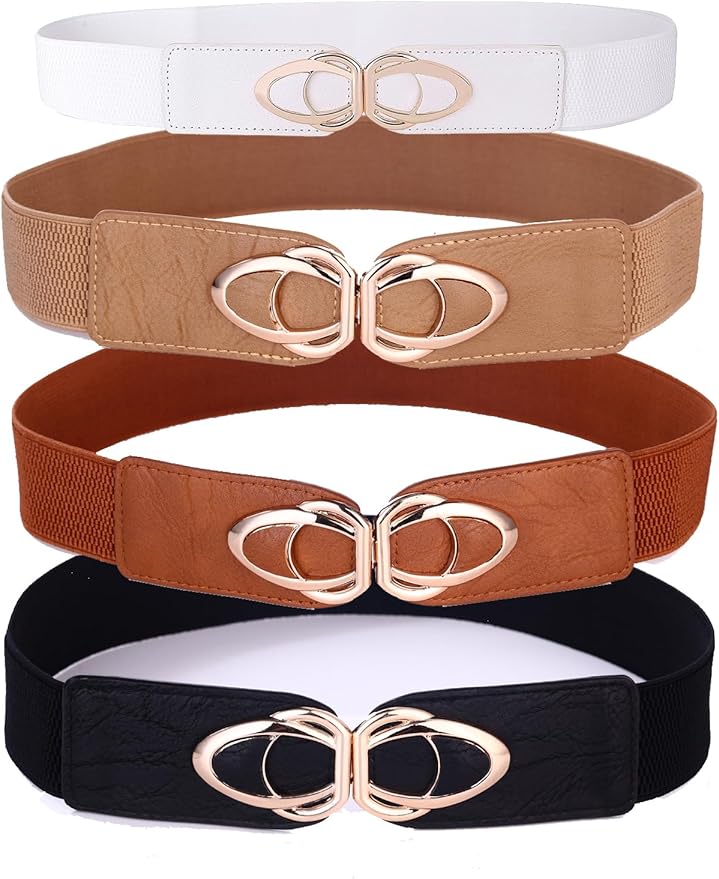 Golden Buckle Elastic Belt