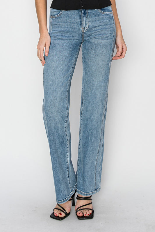 Piri Mid Rise Straight Jean