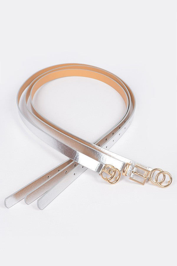 Thin Metal Buckle Belt