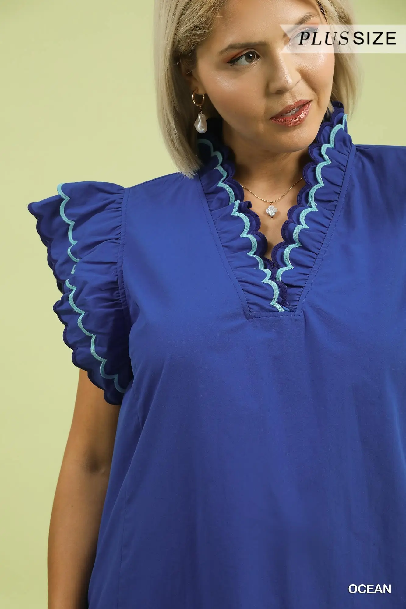 Adriana Blue Top