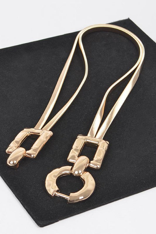 Golden Circle Hammered Belt