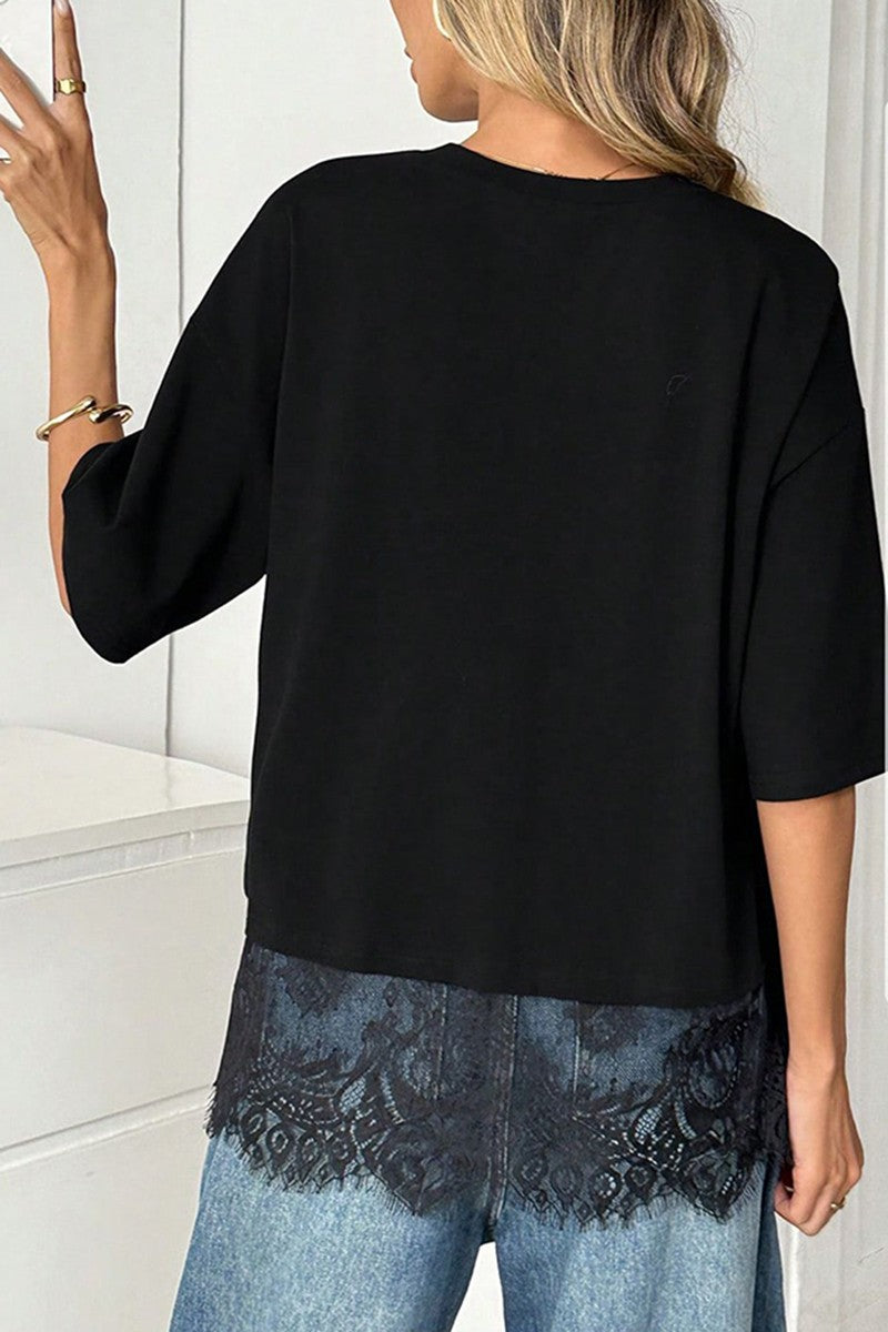 Lace Detail Top