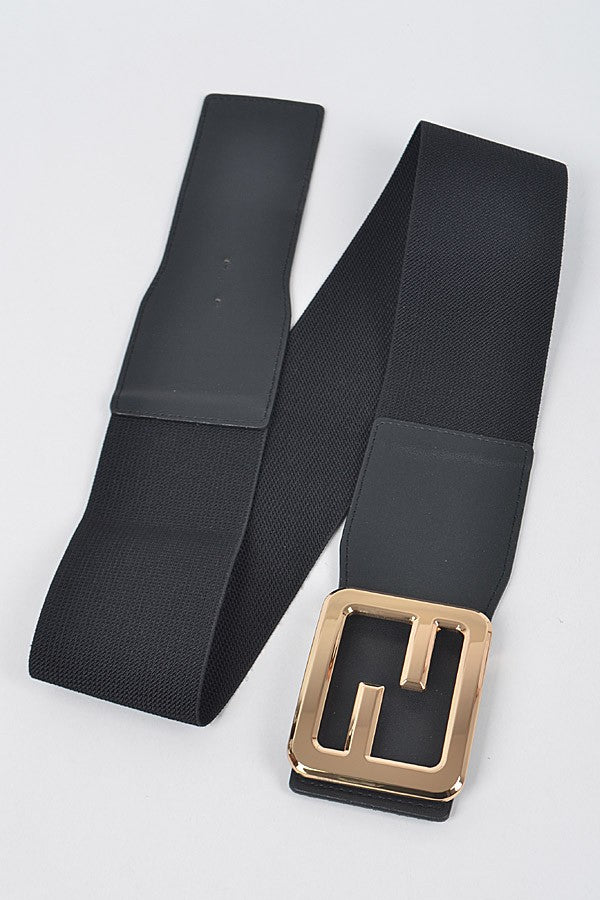 Gold Square Buckle Belt