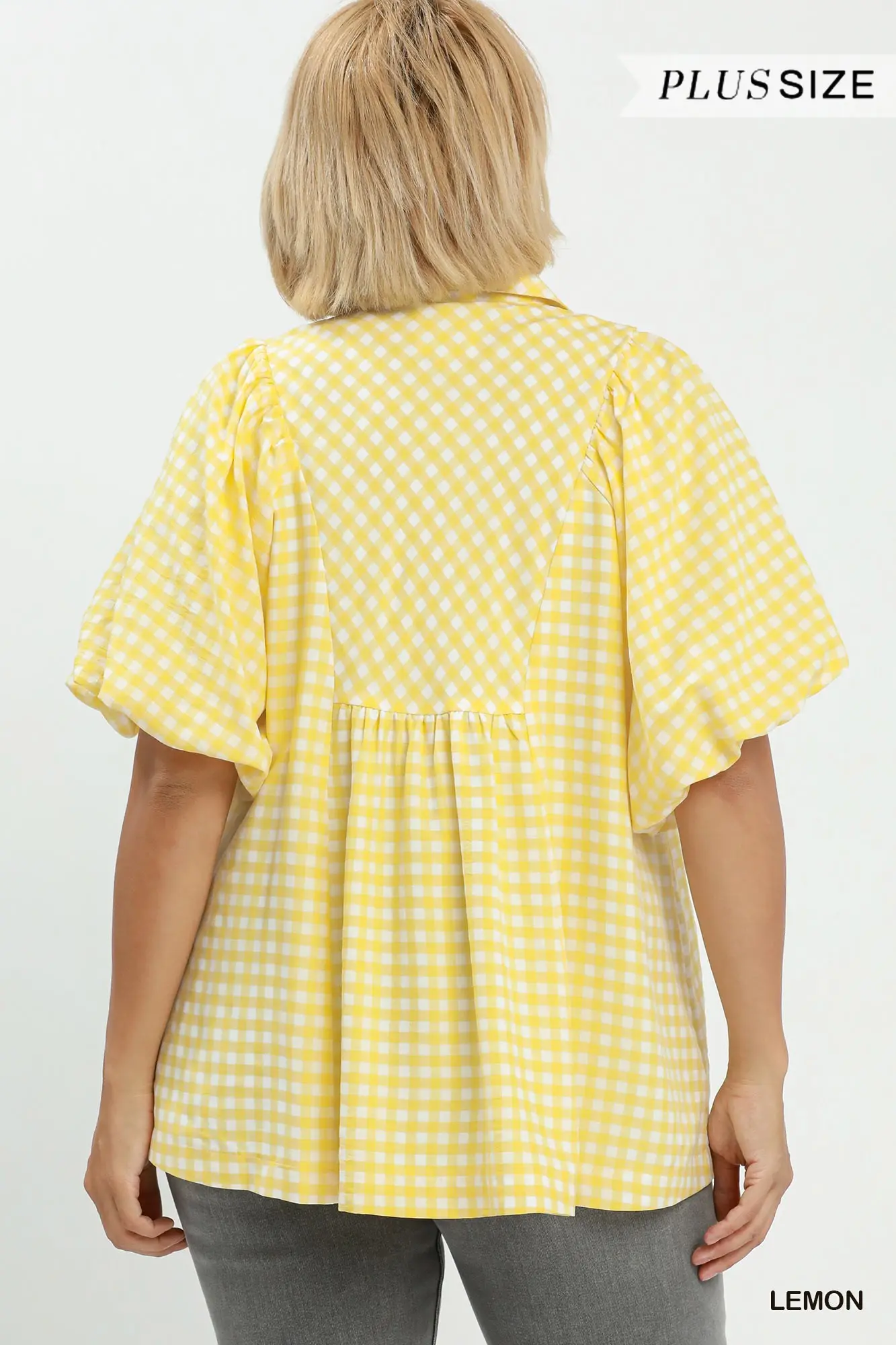 Yellow Gingham Blouse