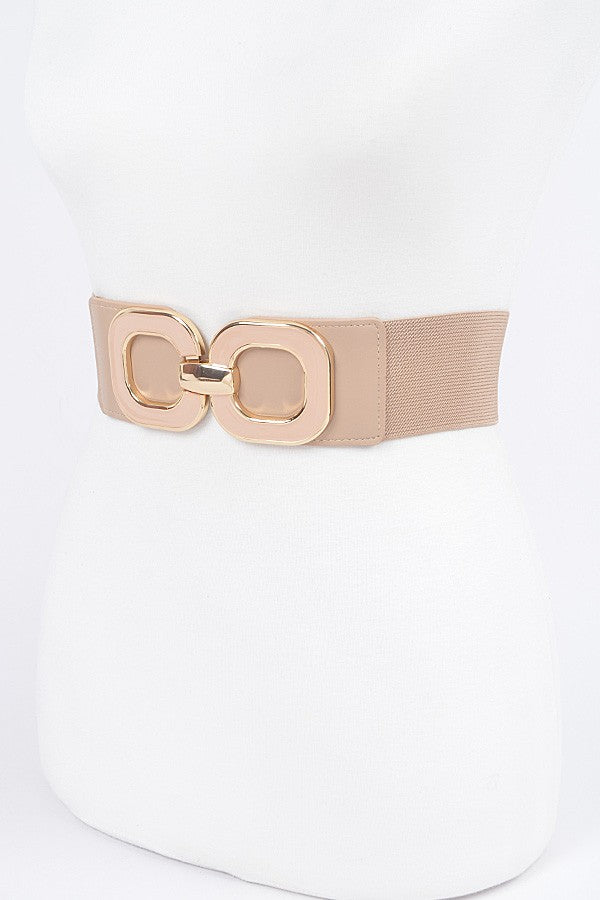 Multi Metal Buckle Elastic Belt