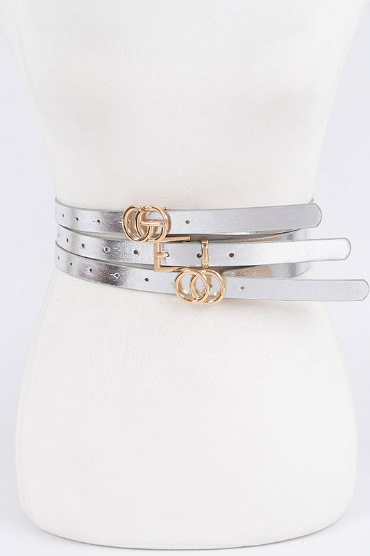 Thin Metal Buckle Belt